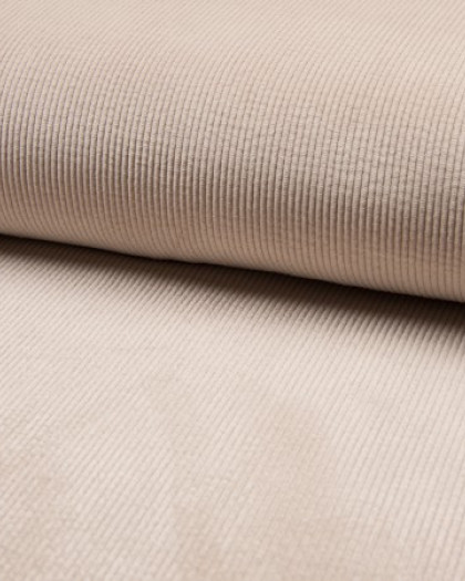 Tissu Velours côtélé Beige- Mercerine