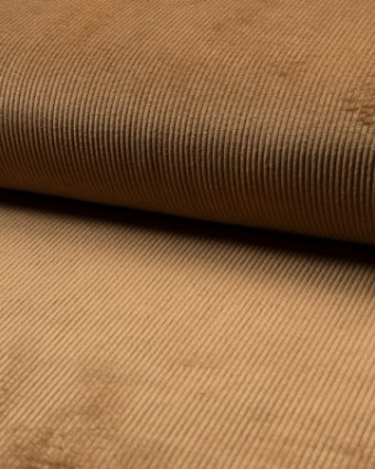 Tissu Velours côtélé Camel- Mercerine
