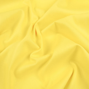 Popeline de coton bio jaune -...