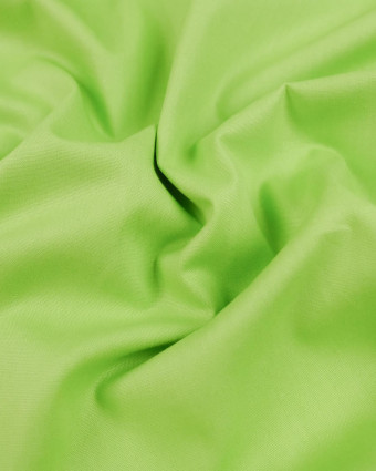 Tissu bio : popelinede coton Vert citron - Mercerine