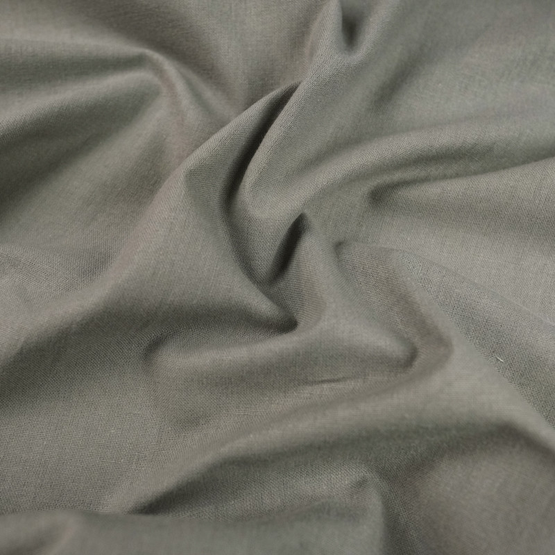 Tissu coton uni gris beton Antoine - 10cm