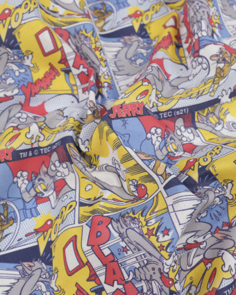 Tissu Tom Et Jerry Comics - 10 cm