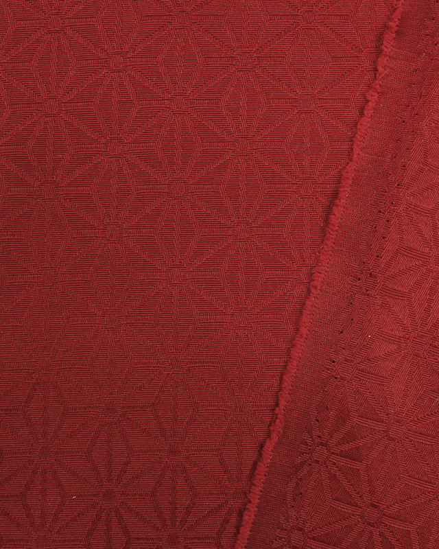 Nappe grande largeur : nappe enduite Kyoto Rouge - Mercerine
