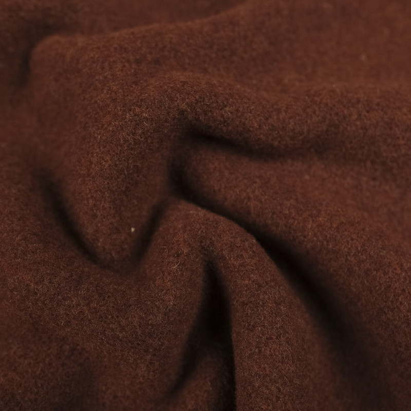 Tissu manteau terracotta foncé - 10cm