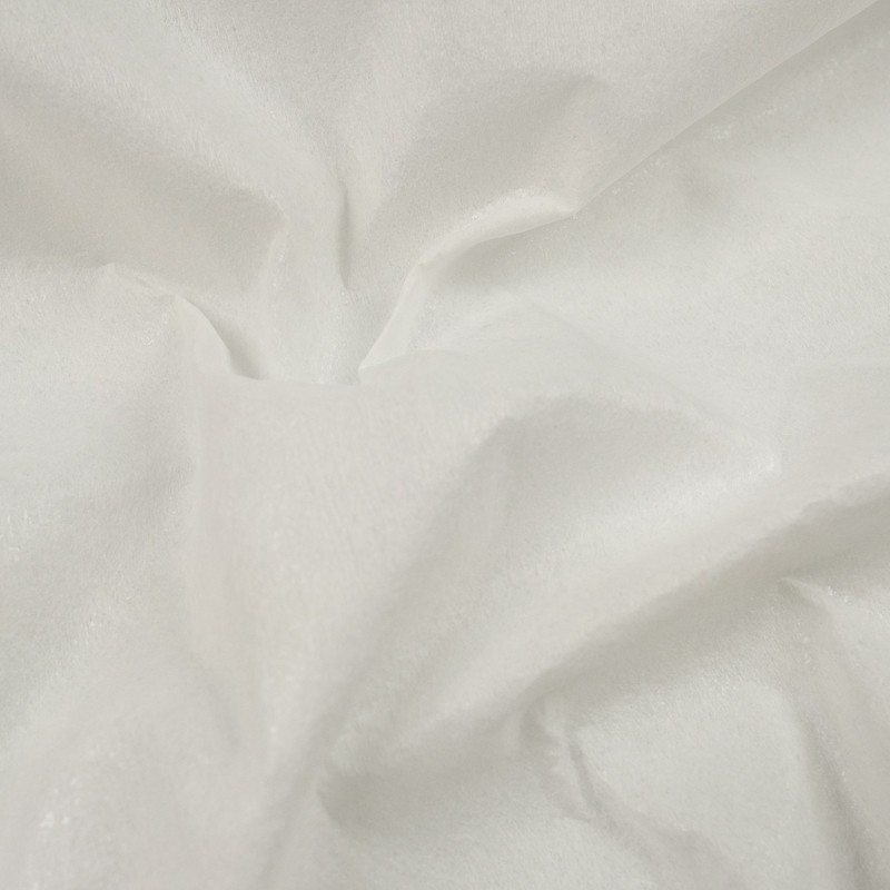 Entoilage thermocollant Double Face Oeko-Tex blanc - 10 cm