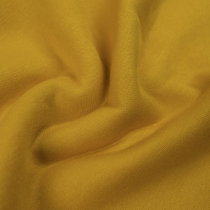 Tissu jogging molleton épais jaune ocre - 10cm