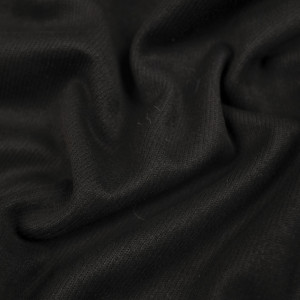 Tissu sergé noir doux - 10cm