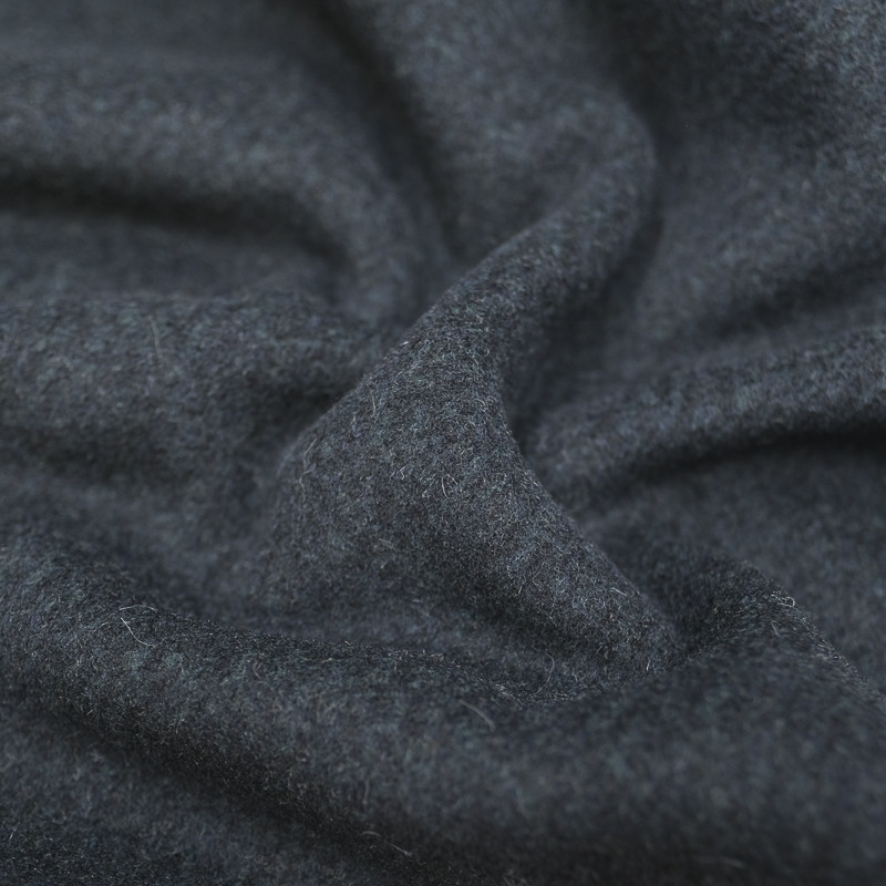 Tissu lainage bleu gris - 10cm