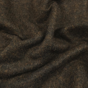 Tissu lainage marron - 10cm