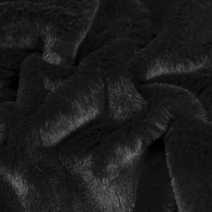Fausse fourrure noire - 10cm