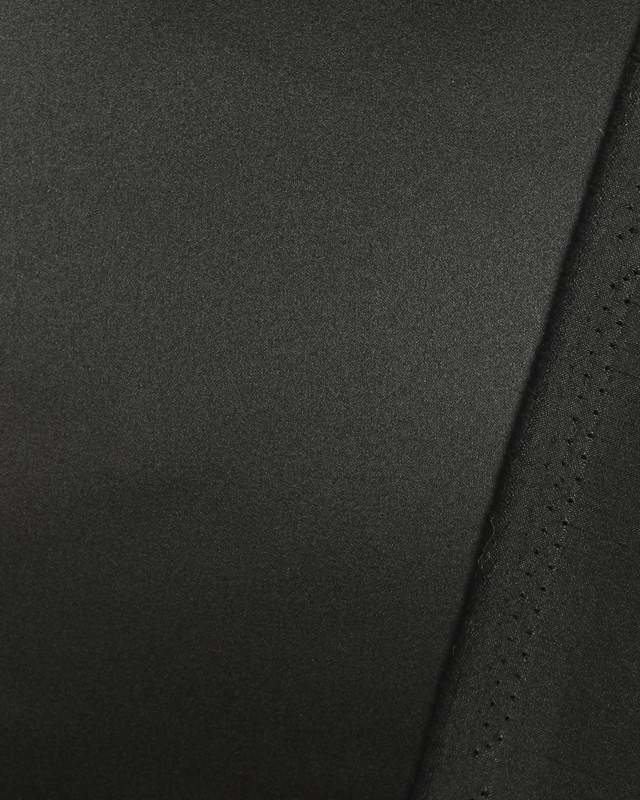 Tissu Satin brillant au mètre Noir Adele - Mercerine