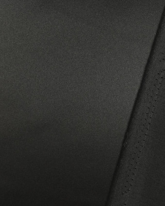 Tissu Satin brillant au mètre Noir Adele - Mercerine