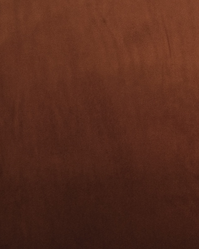 Tissu Velours au mètre : Leger terracotta - Mercerine