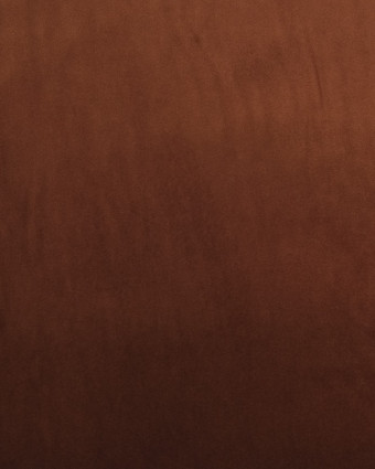 Tissu Velours au mètre : Leger terracotta - Mercerine