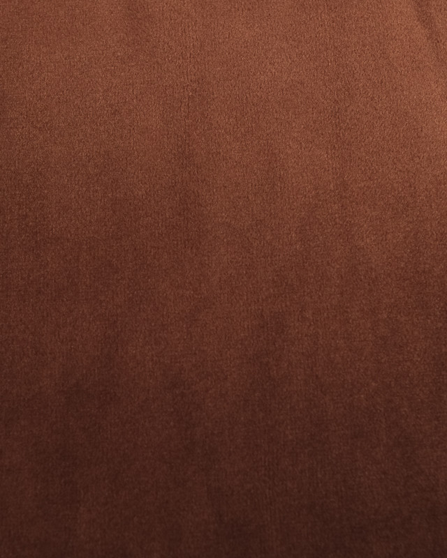 Tissu Velours au mètre : Leger terracotta - Mercerine