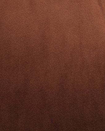 Tissu Velours au mètre : Leger terracotta - Mercerine