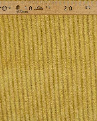 Tissu Velours côtélé Ocre - Mercerine