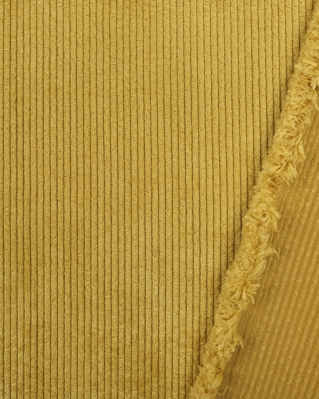 Tissu Velours côtélé Ocre - Mercerine
