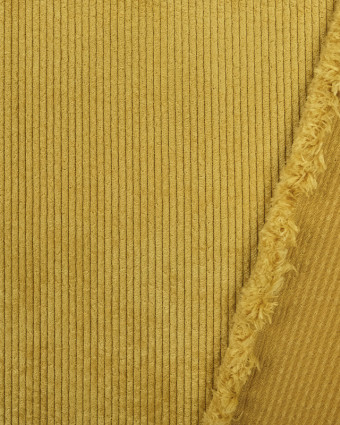Tissu Velours côtélé Ocre - Mercerine