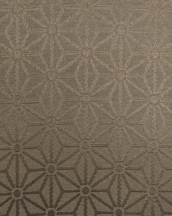 Nappe grande largeur : nappe enduite Kyoto taupe  - Mercerine