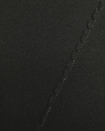 Tissu pour caban au mètre : Noir - Mercerine