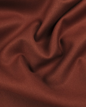 Tissu terracotta sergé  - 10cm