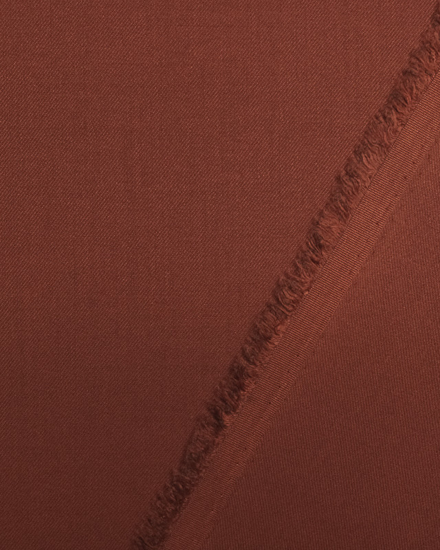 Tissu Sergé Terracotta Alex - Mercerine