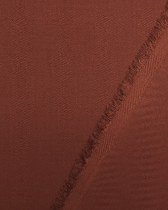 Tissu Sergé Terracotta Alex - Mercerine