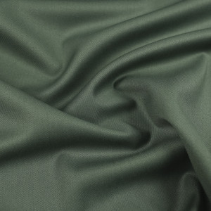 Tissu sergé vert Alex - 10cm