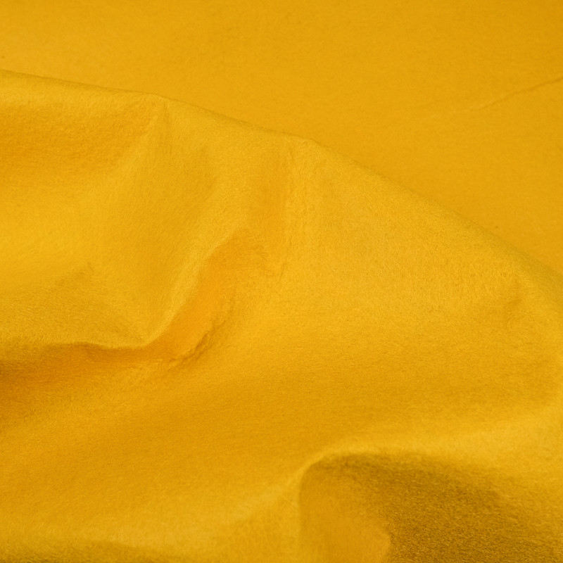 Feutrine jaune orange au mètre - par 10cm