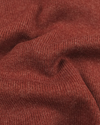 Maille Lourde Petite Cote terracotta- 10cm