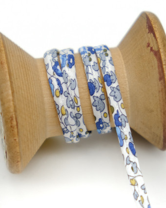  Cordon Liberty Eloise E bleu   -  Mercerine