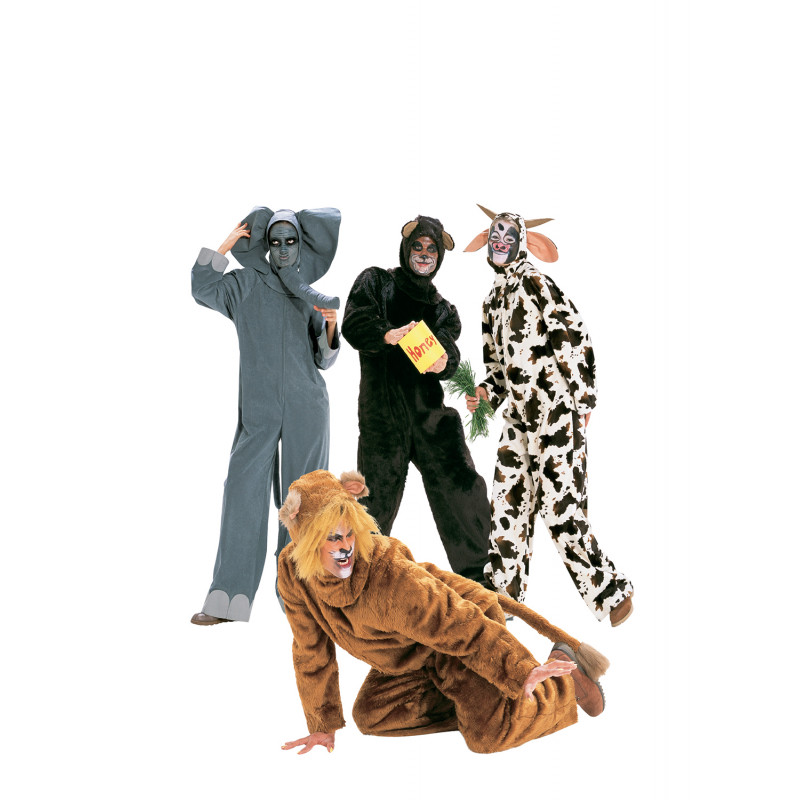 Patron déguisement éléphant, ours, vache et lionne - Burda 2478