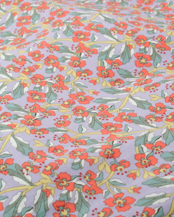 Tissu Coton imprimé fleuri - Mercerine