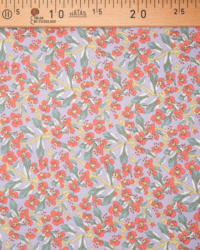 Tissu Coton imprimé fleuri - Mercerine