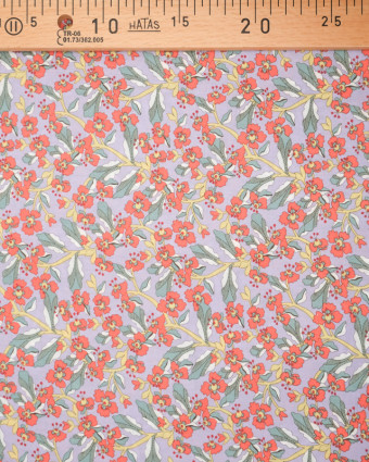 Tissu Coton imprimé fleuri - Mercerine