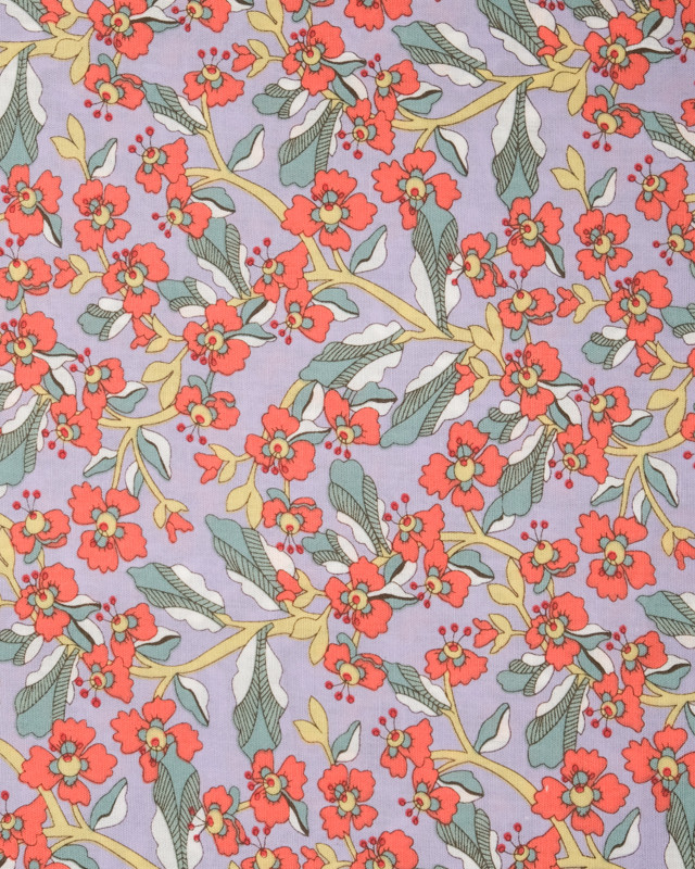 Tissu Coton imprimé fleuri - Mercerine