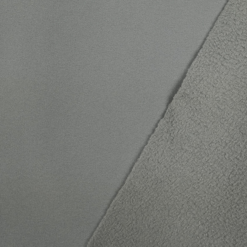 Tissu Softshell imperméable gris - 10cm