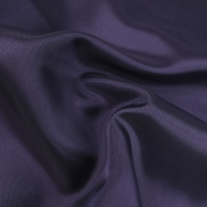 Tissu doublure violet foncé pongé antistatique - 10cm