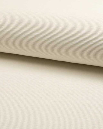  Tissu jersey Ottoman blanc cassé - 10cm -  Mercerine