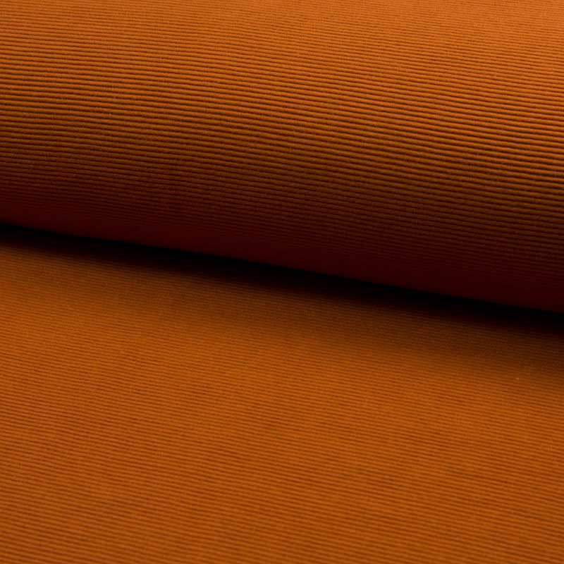  Tissu jersey Ottoman caramel - 10cm -  Mercerine