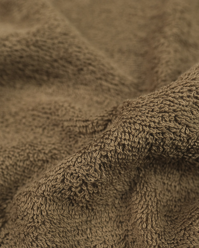  Tissu éponge Hotel épais taupe - 10cm - Mercerine