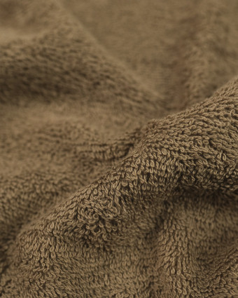  Tissu éponge Hotel épais taupe - 10cm - Mercerine
