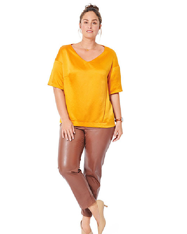 Patron de couture femme Blouse avec empiècement : Burda 6037 - Mercerine