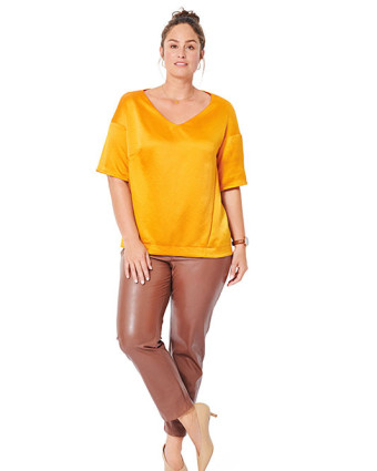 Patron de couture femme Blouse avec empiècement : Burda 6037 - Mercerine