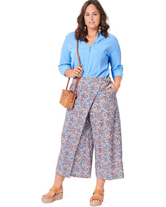 Patron de couture femme Pantalon portefeuille : Burda 6035 - Mercerine