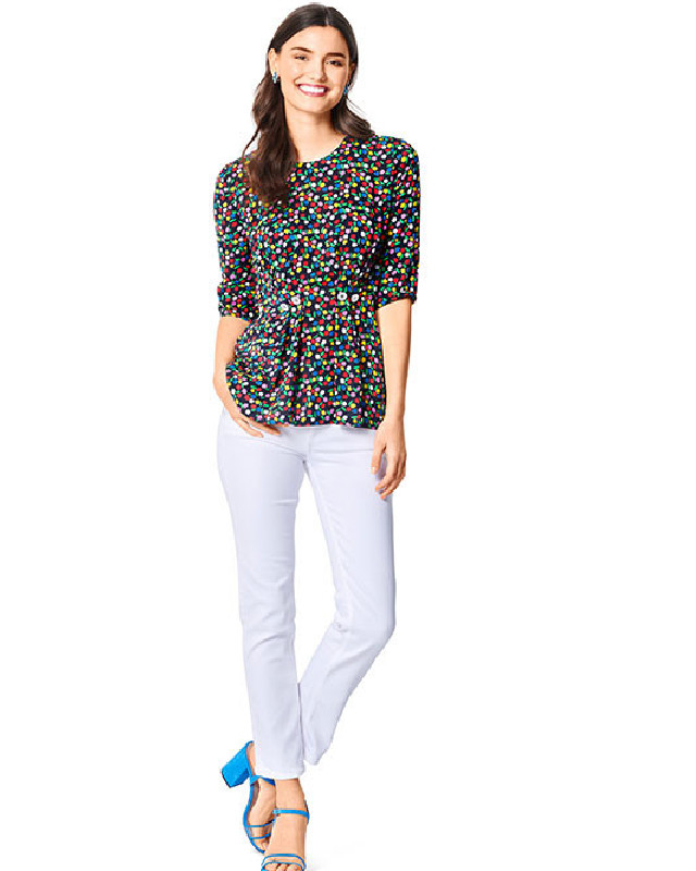 Patron de couture Robe / blouse avec plis sous poitrine : Burda 6033 - Mercerine