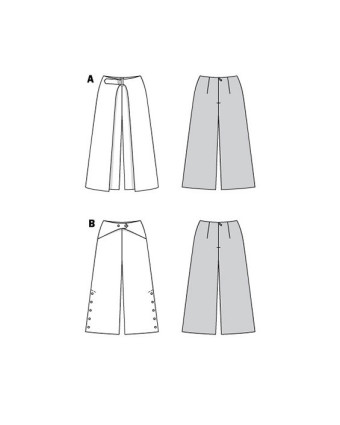 Patron de couture Pantalon : Burda 6032 - Mercerine