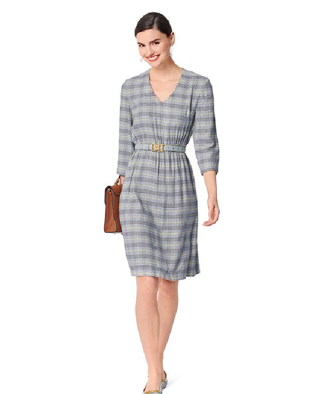 Patron de couture femme Robe / blouse  : Burda 6030 - Mercerine