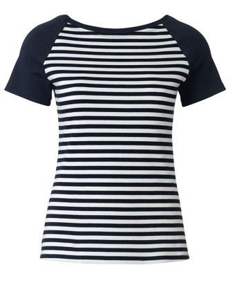 Patron de couture femme T-shirt manches raglans Burda 6028 - Mercerine